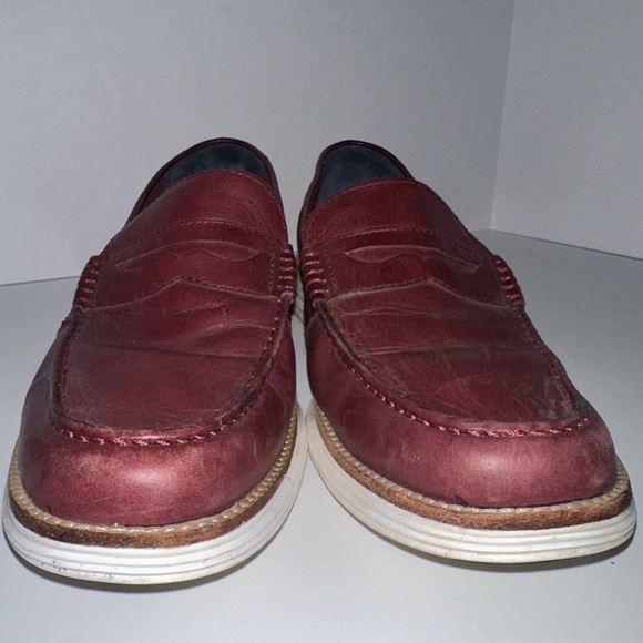 Cole Haan Lunargrand Penny Loafers in Oxblood Leather 9.5 main image 4
